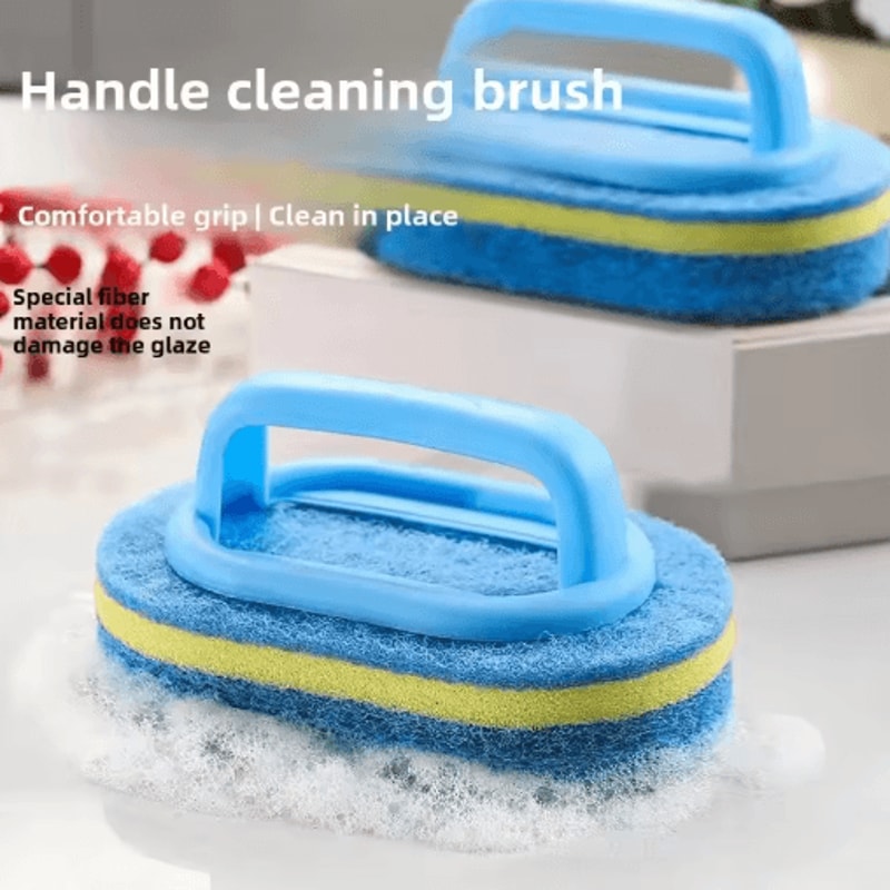Magic Handle MultiSurface Cleaning Sponge Brush Set 9