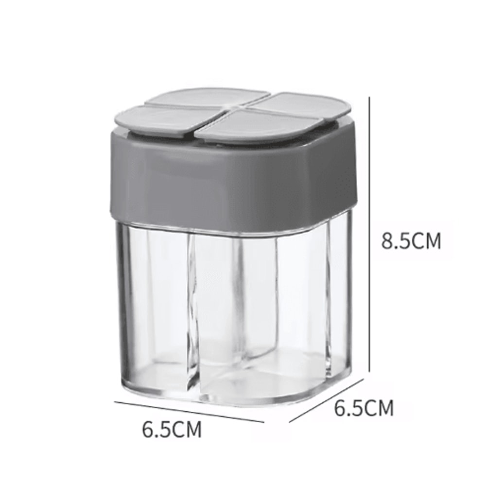 Portable Spice Container Set With Salt And Pepper Shaker 6