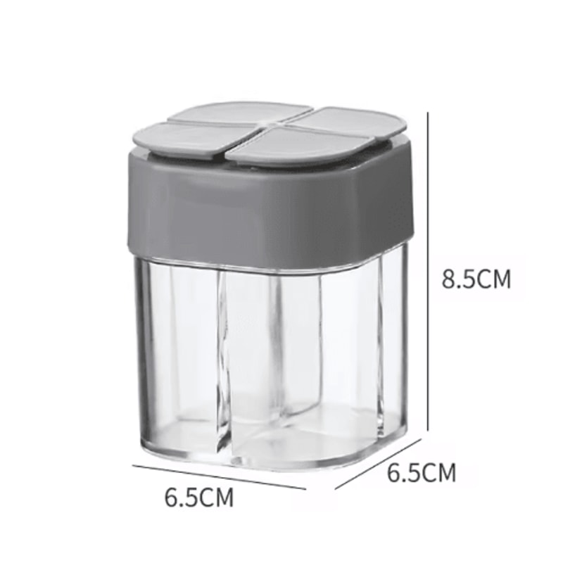Portable Spice Container Set With Salt And Pepper Shaker 6