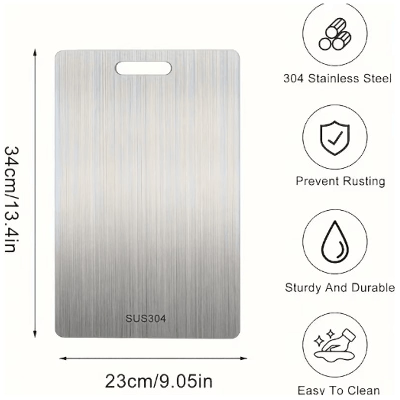 Premium Stainless Steel Cutting Board Set For Meat Vegetables Bread 1