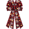 Large Buffalo Plaid Christmas Wreath Tree Topper Bow 1