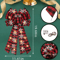 Large Buffalo Plaid Christmas Wreath Tree Topper Bow 2