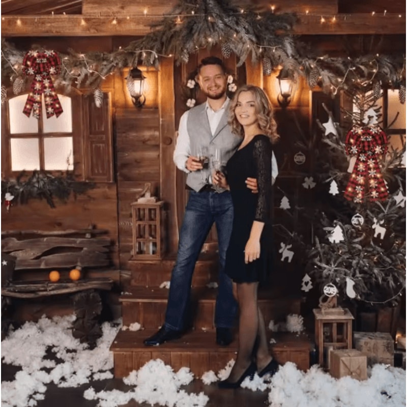 Large Buffalo Plaid Christmas Wreath Tree Topper Bow 3