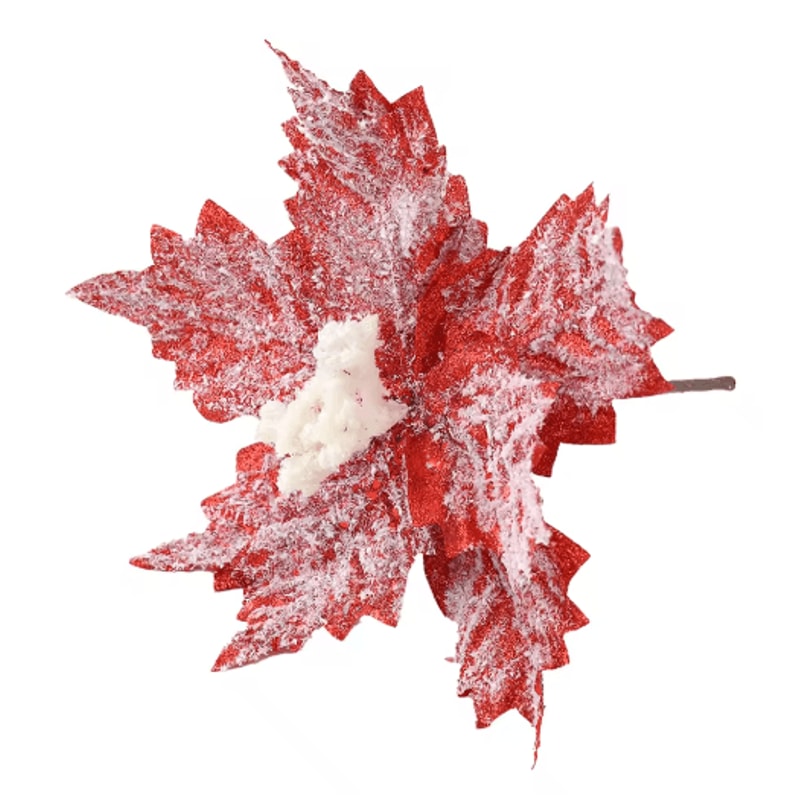 24CM Artificial Christmas Flower Tree Pendant Ornament 2