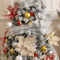 24CM Artificial Christmas Flower Tree Pendant Ornament 7