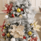 24CM Artificial Christmas Flower Tree Pendant Ornament 7