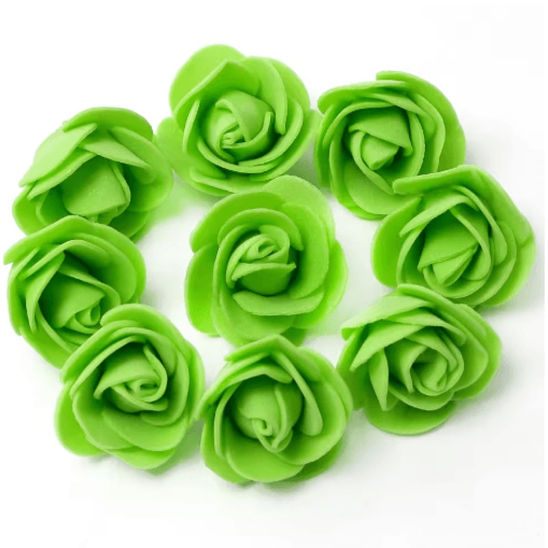 Mini Artificial Rose Flower Heads For Wedding Party Decorations 10