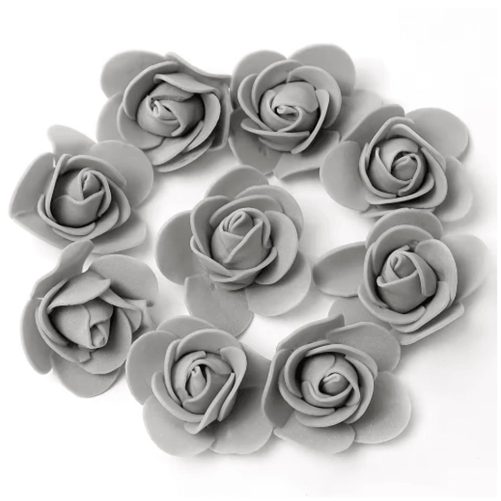 Mini Artificial Rose Flower Heads For Wedding Party Decorations 11