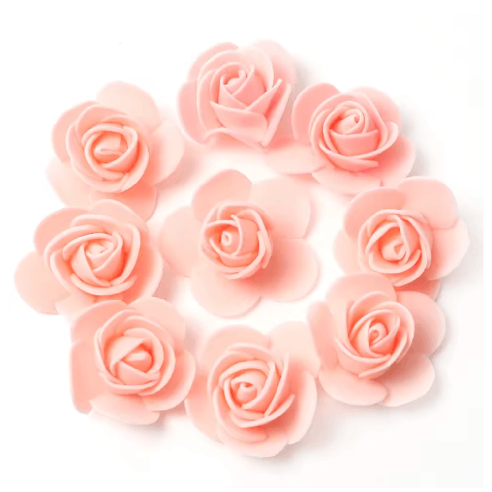 Mini Artificial Rose Flower Heads For Wedding Party Decorations 13