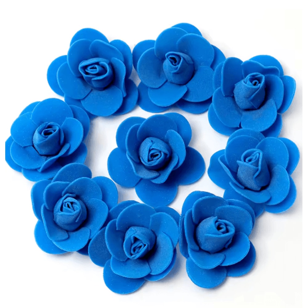 Mini Artificial Rose Flower Heads For Wedding Party Decorations 14