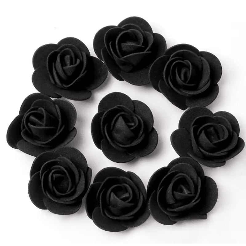 Mini Artificial Rose Flower Heads For Wedding Party Decorations 15