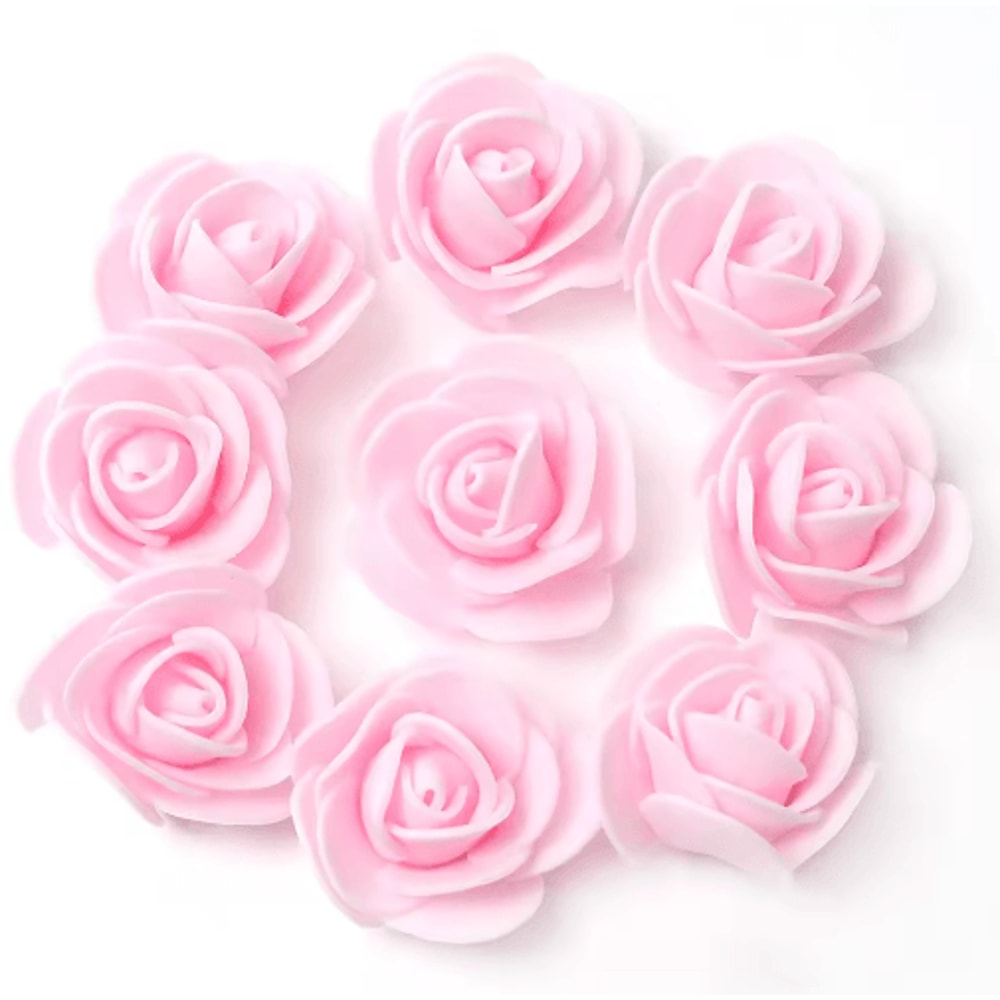 Mini Artificial Rose Flower Heads For Wedding Party Decorations 16