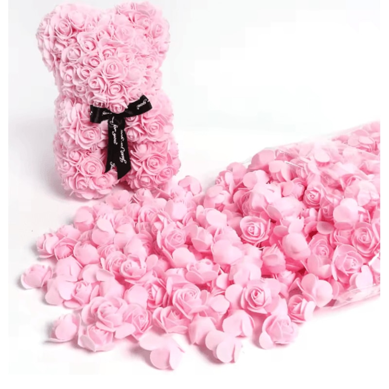 Mini Artificial Rose Flower Heads For Wedding Party Decorations 18