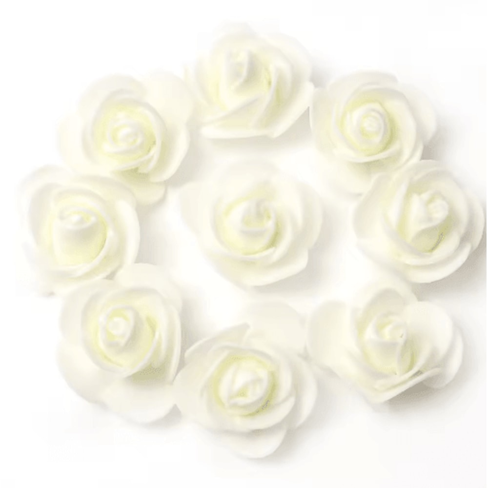 Mini Artificial Rose Flower Heads For Wedding Party Decorations 3