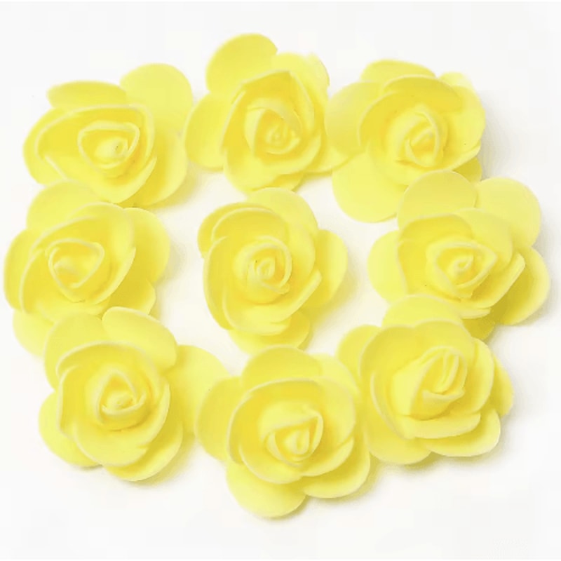 Mini Artificial Rose Flower Heads For Wedding Party Decorations 4