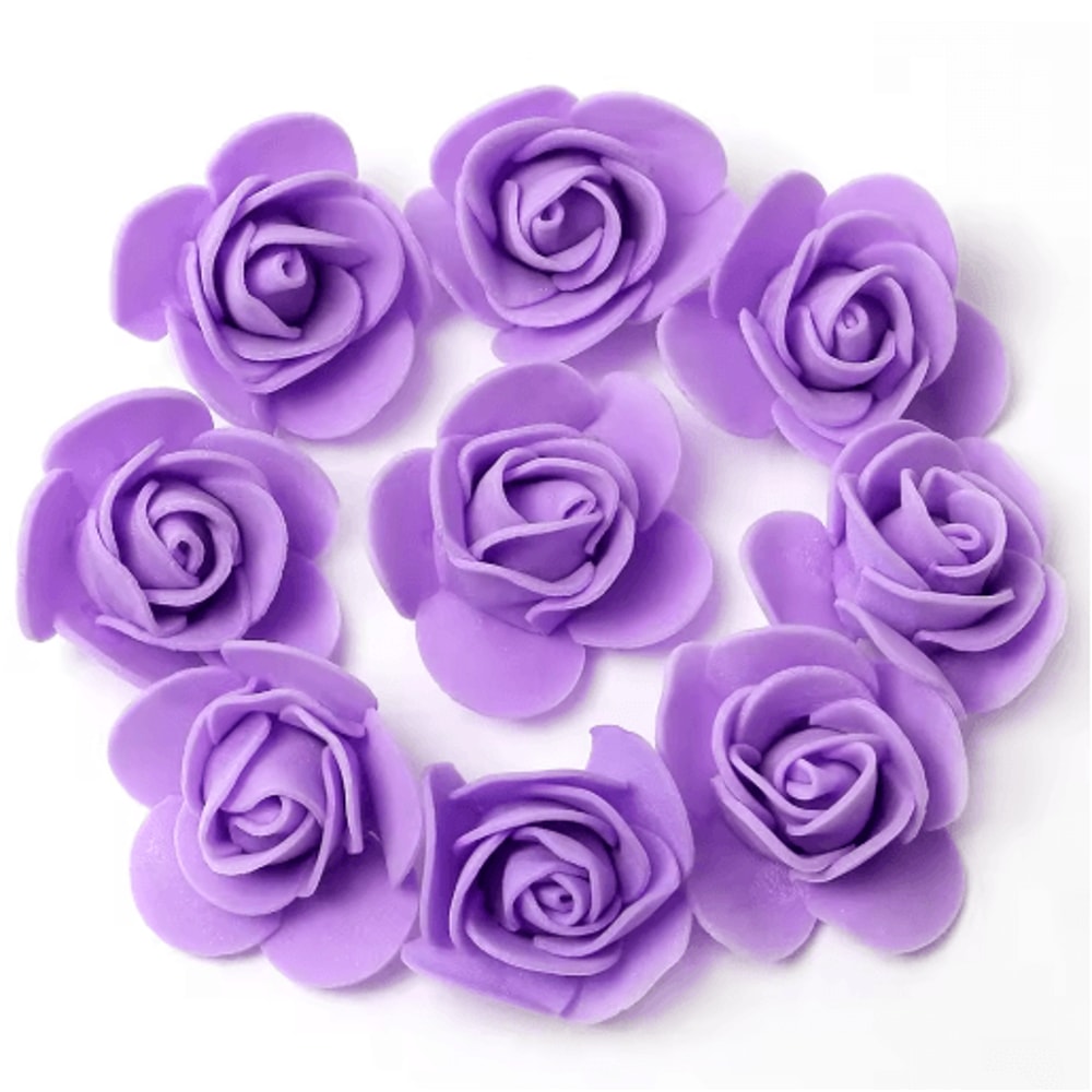 Mini Artificial Rose Flower Heads For Wedding Party Decorations 7