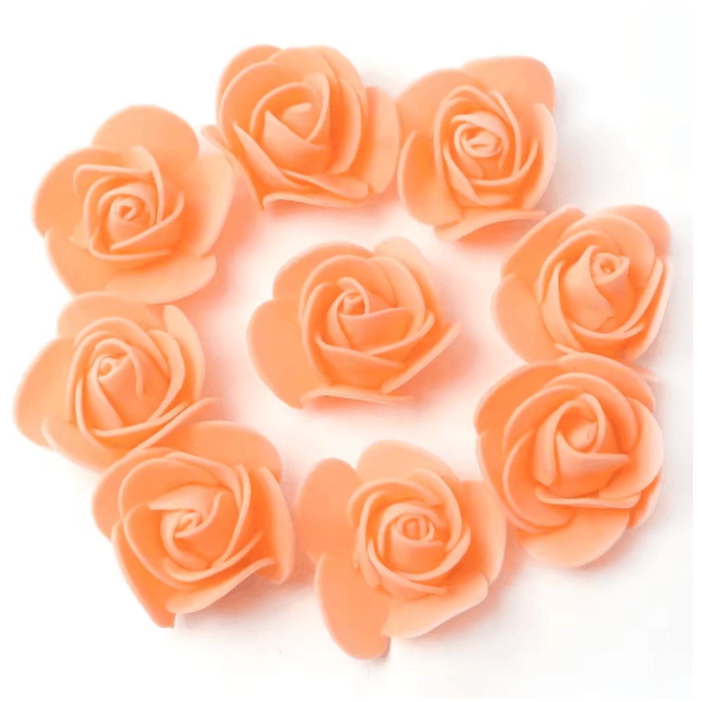 Mini Artificial Rose Flower Heads For Wedding Party Decorations 9
