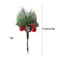 Artificial Pine Branch With Red Holly Berries Christmas Decoration 2