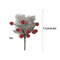 Artificial Pine Branch With Red Holly Berries Christmas Decoration 3