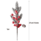 Artificial Pine Branch With Red Holly Berries Christmas Decoration 5