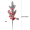 Artificial Pine Branch With Red Holly Berries Christmas Decoration 5