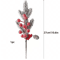 Artificial Pine Branch With Red Holly Berries Christmas Decoration 6