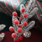 Artificial Pine Branch With Red Holly Berries Christmas Decoration 9