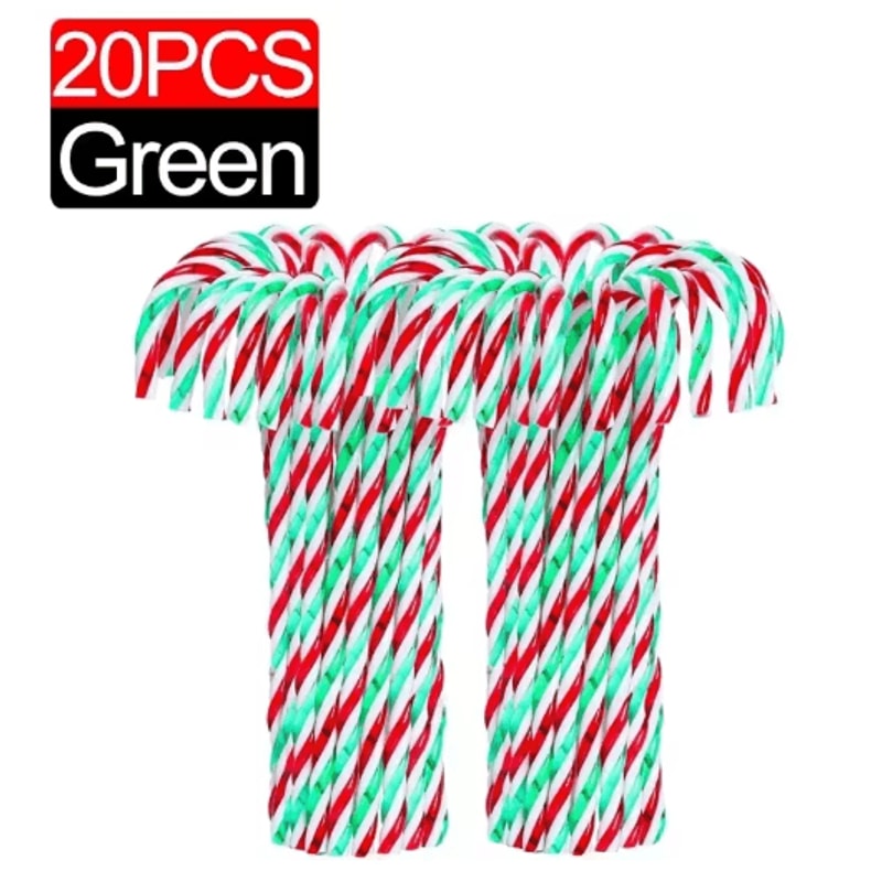 Classic Candy Cane Christmas Tree Hanging Ornament Set 10