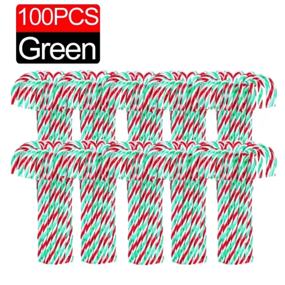 Classic Candy Cane Christmas Tree Hanging Ornament Set 2