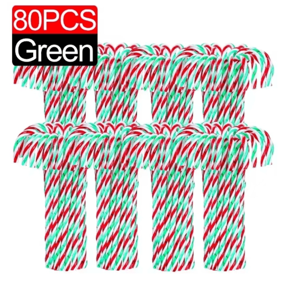 Classic Candy Cane Christmas Tree Hanging Ornament Set 5