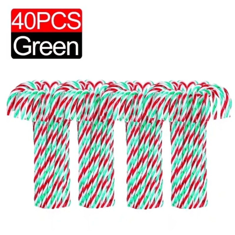 Classic Candy Cane Christmas Tree Hanging Ornament Set 7