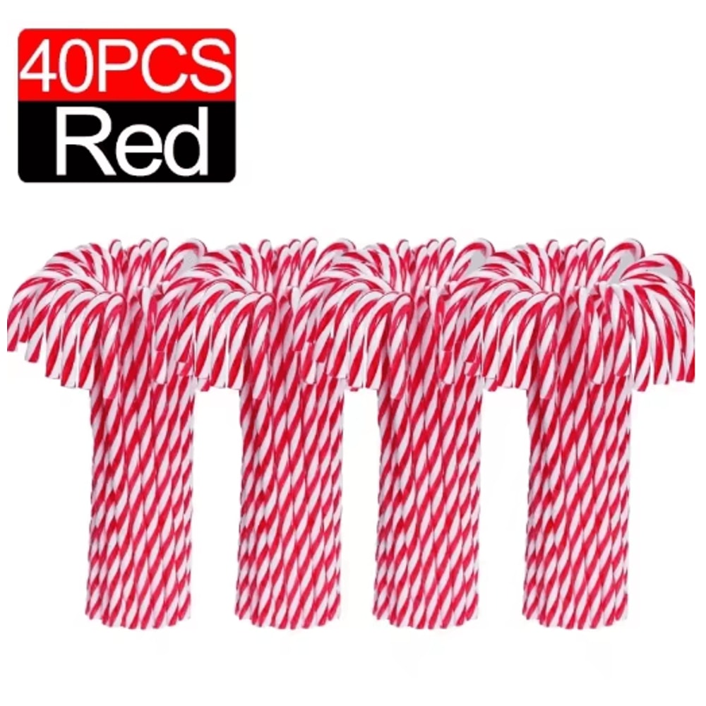 Classic Candy Cane Christmas Tree Hanging Ornament Set 8