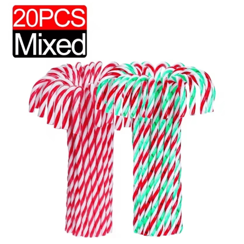 Classic Candy Cane Christmas Tree Hanging Ornament Set 9