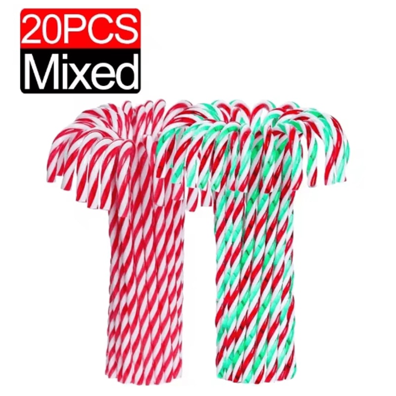 Classic Candy Cane Christmas Tree Hanging Ornament Set 9