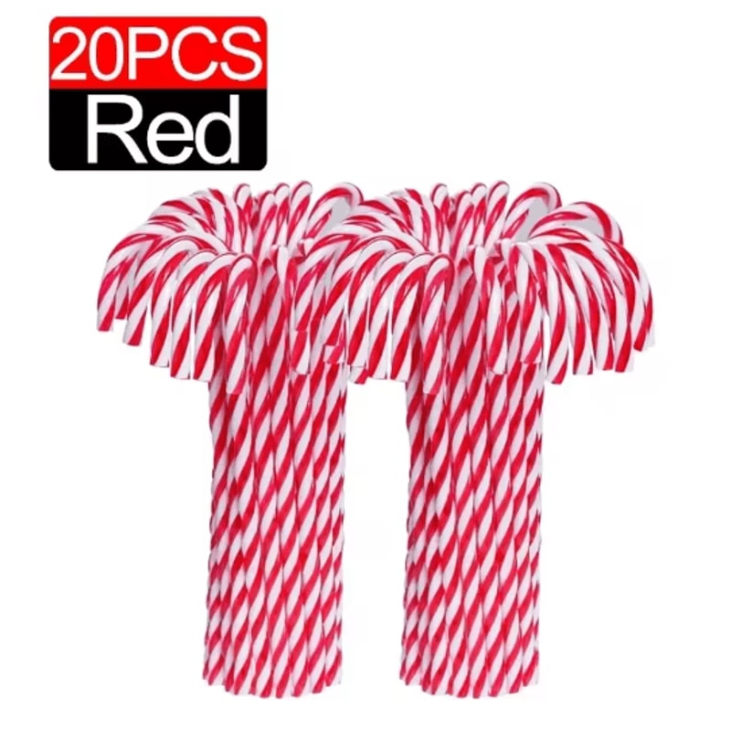 Classic Candy Cane Christmas Tree Hanging Ornament Set 11