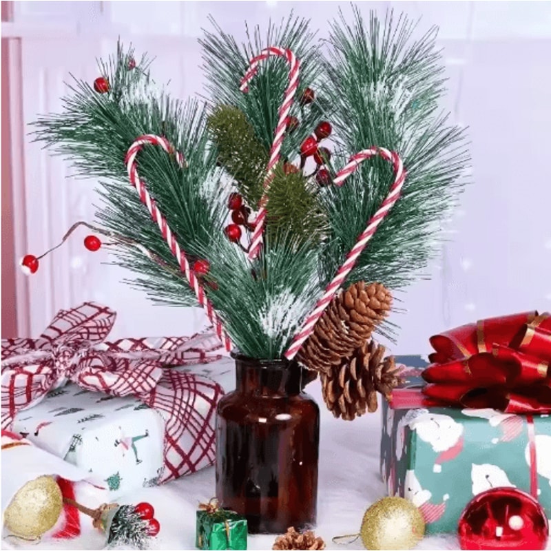 Classic Candy Cane Christmas Tree Hanging Ornament Set 16