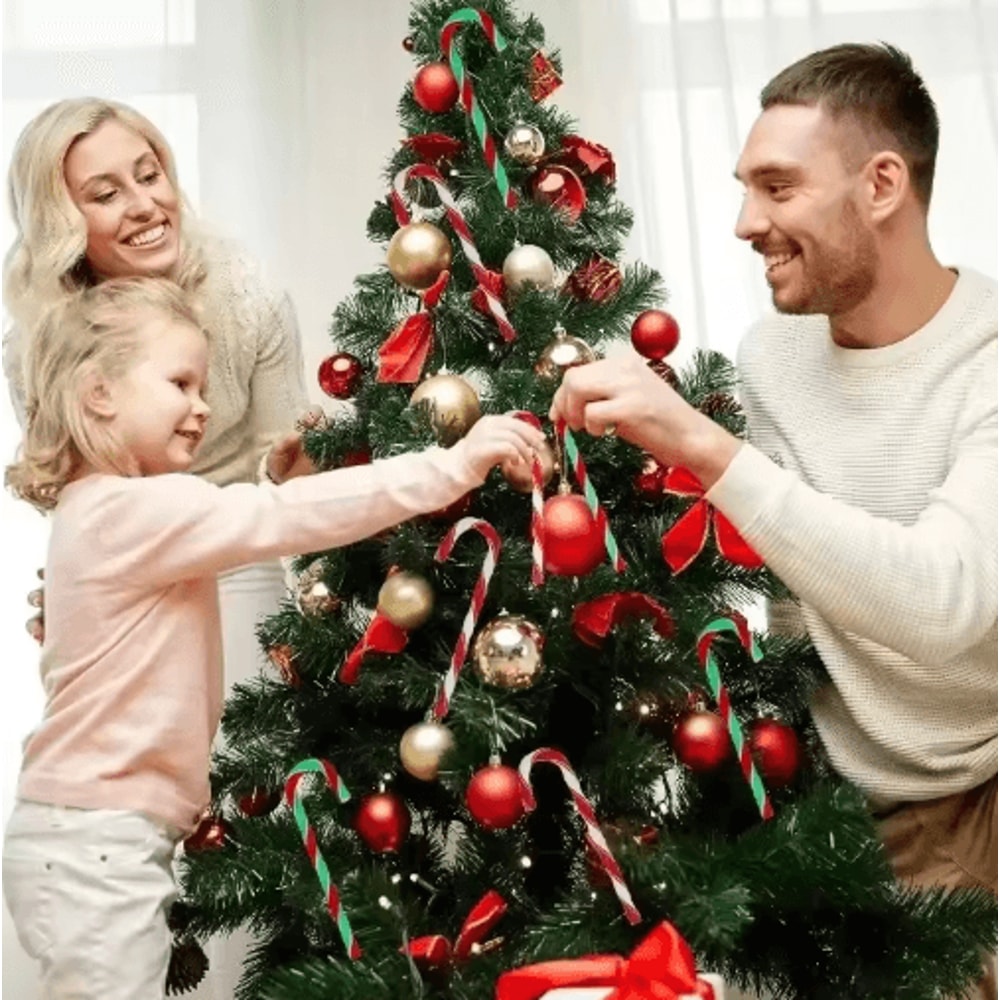 Classic Candy Cane Christmas Tree Hanging Ornament Set 17