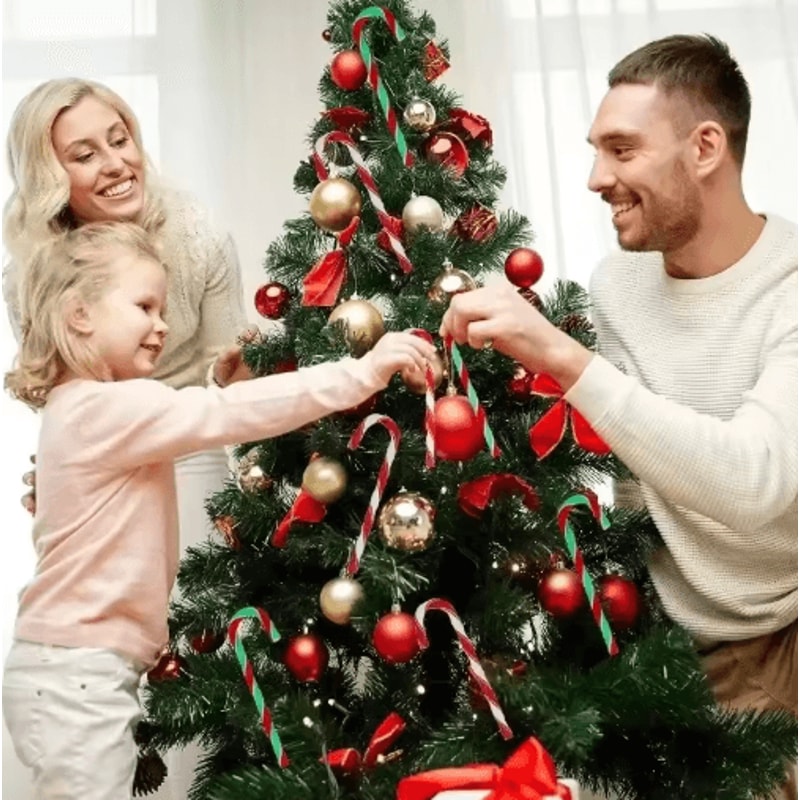 Classic Candy Cane Christmas Tree Hanging Ornament Set 17