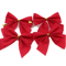 Mini Red Gold Christmas Bow Ornaments For Tree Gift Decor 3