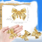 Mini Red Gold Christmas Bow Ornaments For Tree Gift Decor 5