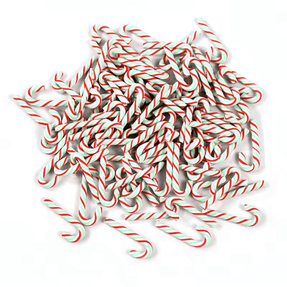 Mini Resin Candy Cane Ornaments For Christmas Tree DIY Crafts 1