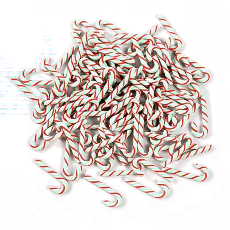 Mini Resin Candy Cane Ornaments For Christmas Tree DIY Crafts 1