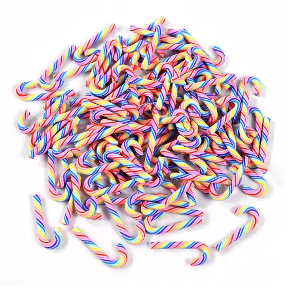 Mini Resin Candy Cane Ornaments For Christmas Tree DIY Crafts 2