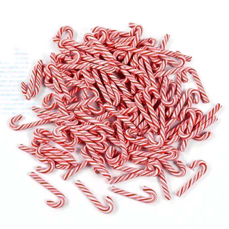 Mini Resin Candy Cane Ornaments For Christmas Tree DIY Crafts 3