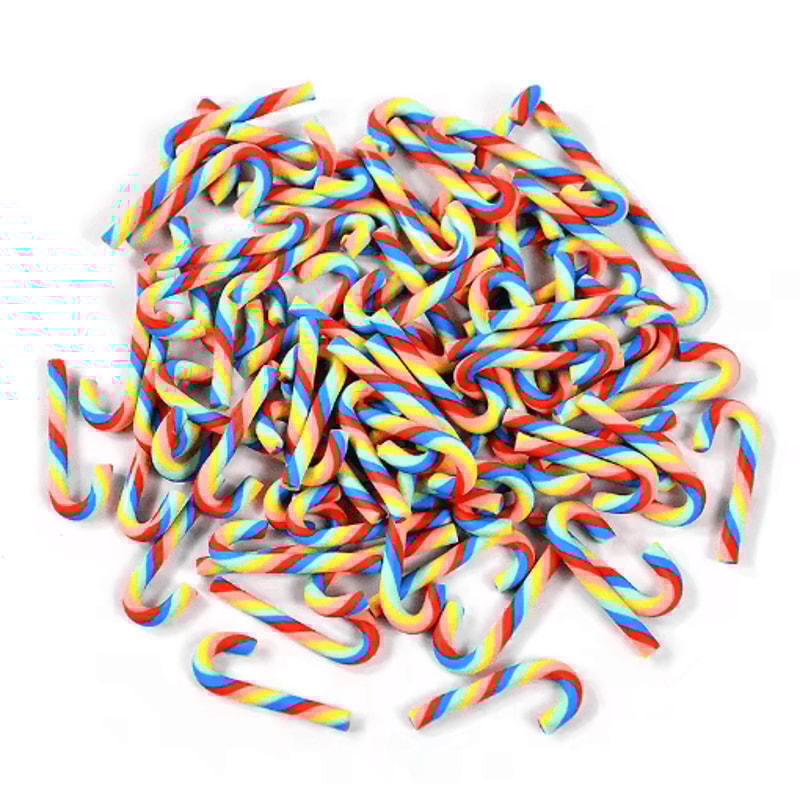 Mini Resin Candy Cane Ornaments For Christmas Tree DIY Crafts 4