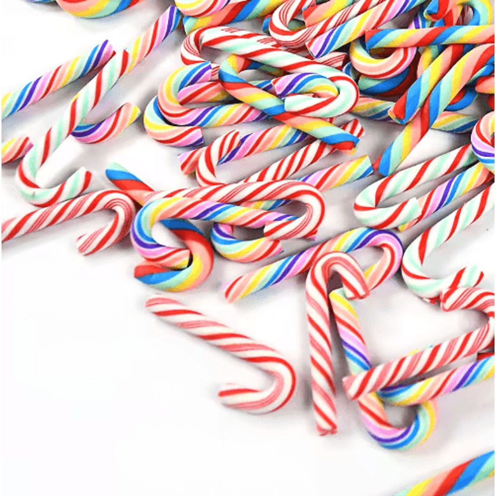 Mini Resin Candy Cane Ornaments For Christmas Tree DIY Crafts 5