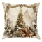 Festive Christmas Pillow Cover With Santa Claus Reindeer Design 1