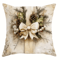 Festive Christmas Pillow Cover With Santa Claus Reindeer Design 2