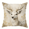 Festive Christmas Pillow Cover With Santa Claus Reindeer Design 3
