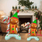 Gingerbread Man Christmas Foil Balloon Set With Green Hat 2PCS 2